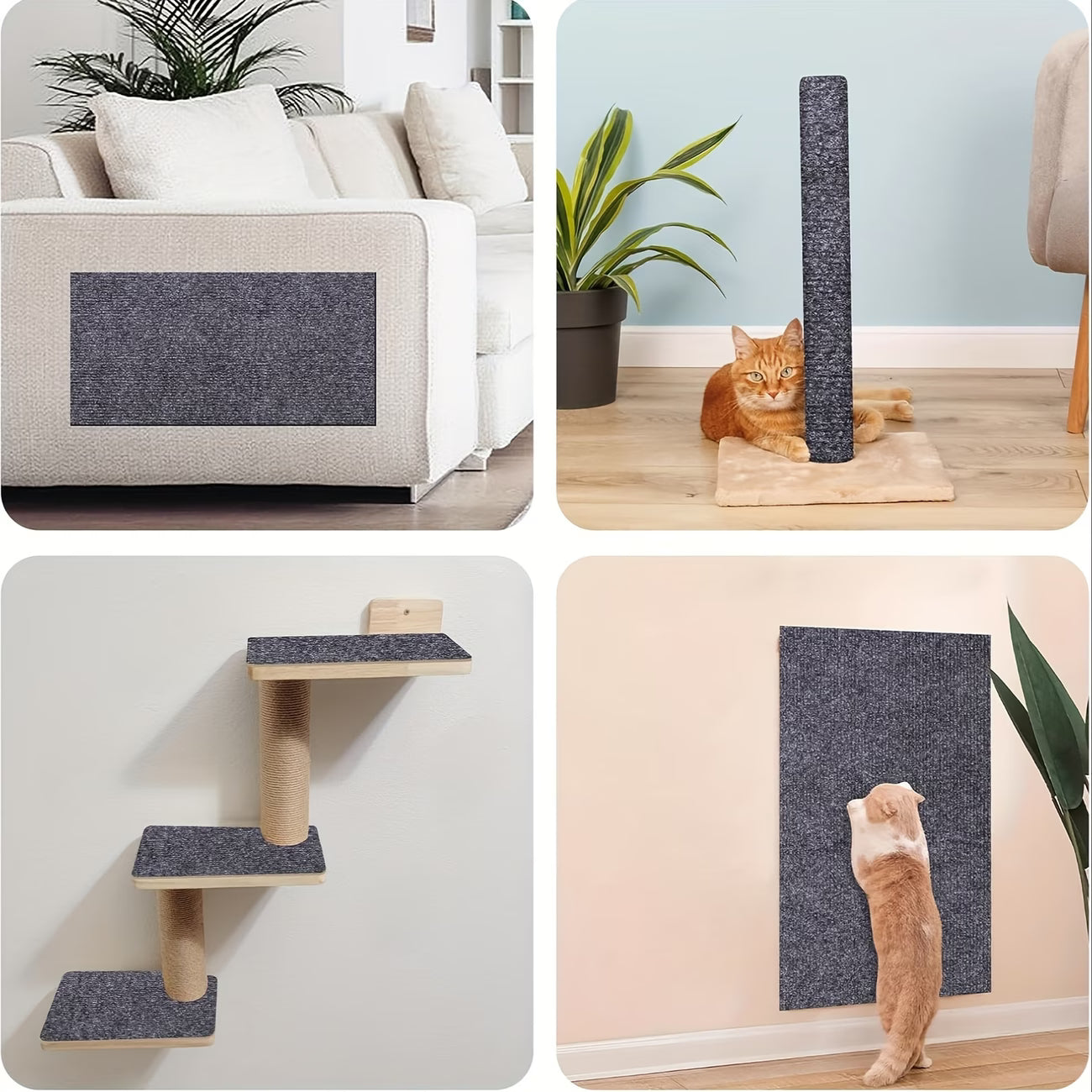 ScratchGuard Cat Furniture Protector Mat – Self-Adhesive Anti-Scratch Shield for Sofas, Doors & Walls