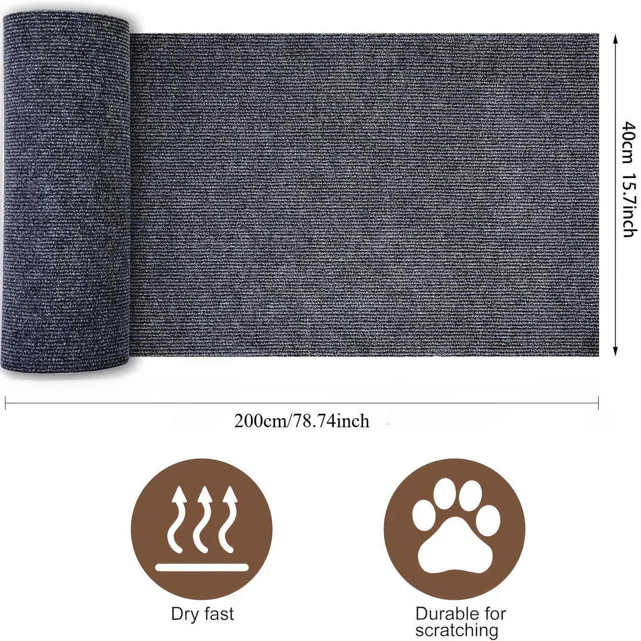 ScratchGuard Cat Furniture Protector Mat – Self-Adhesive Anti-Scratch Shield for Sofas, Doors & Walls