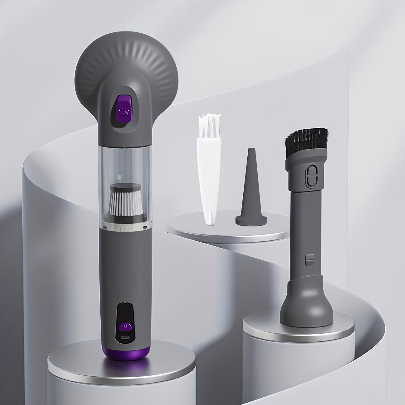 2-in-1 Pet Grooming Vacuum Brush – Mess-Free Fur Removal at Home