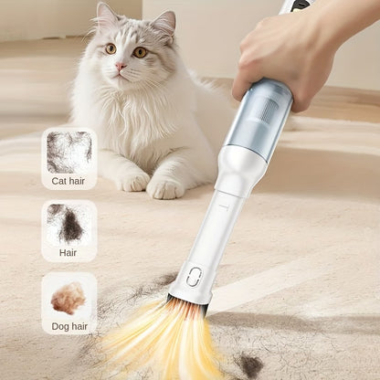2-in-1 Pet Grooming Vacuum Brush – Mess-Free Fur Removal at Home