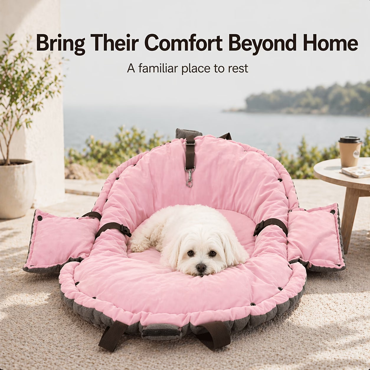 2-in-1 Portable Pet Travel Bag & Comfort Mat